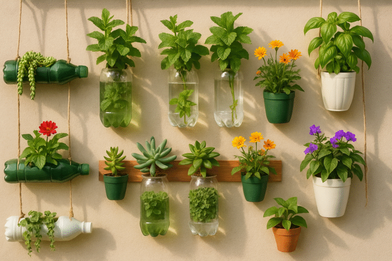Guía completa para crear un jardín vertical con botellas recicladas